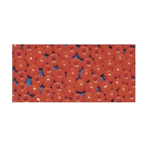 17 Grammi - Perle Indiane In Vetro Ø4,5mm - Colore Arancione - Foto 1