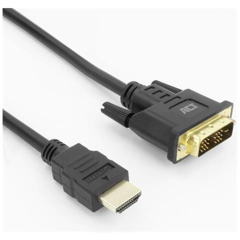 AK3734 cavo e adattatore video 1 m HDMI tipo A (Standard) DVI-D Nero - Foto 1