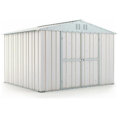 Box In Lamiera Zincata Per Esterno 327x269cm X H 215cm - 132 Kg - 8,80mq Biano - Foto 1
