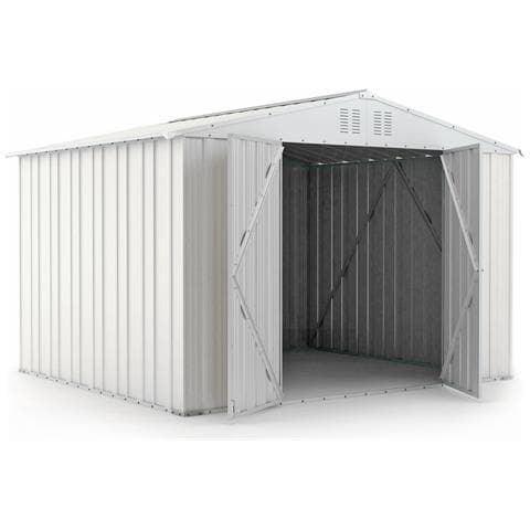 Box In Lamiera Zincata Per Esterno 327x269cm X H 215cm - 132 Kg - 8,80mq Biano - Foto 2