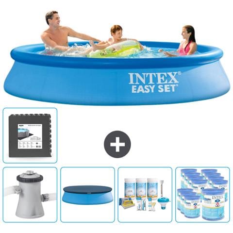Piscina Fuori Terra - In Giro - 305x305x61 Cm - Blu - Include Accessori Coordinati Cb17 - Foto 1
