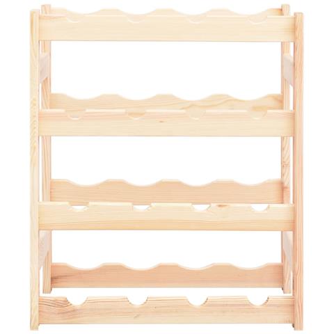 Lusso Casadino -  Portavini Da 16 Bottiglie In Legno Di Pino - Foto 1