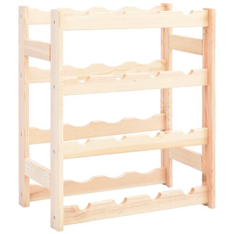 Lusso Casadino -  Portavini Da 16 Bottiglie In Legno Di Pino - Foto 2