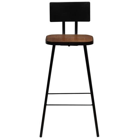 Lusso Casadino -  Sedie Da Bar 4 Pz Legno Massello Di Recupero - Foto 1