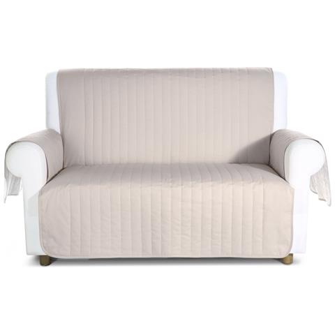 Copridivano Caleffi Bicolor In Cotone Colore Marrone Misura 2 Posti - Foto 2