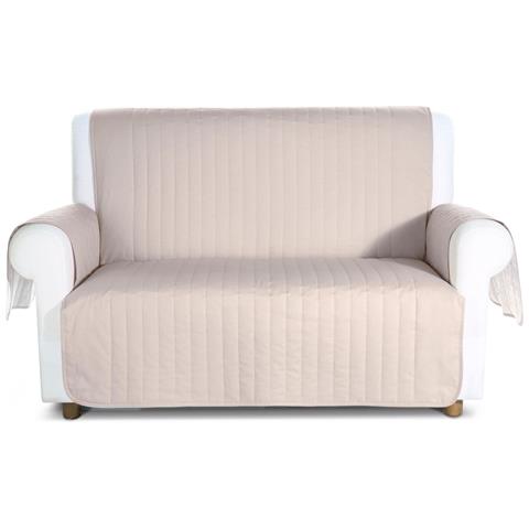 Copridivano Caleffi Bicolor In Cotone Colore Marrone Misura 2 Posti - Foto 1