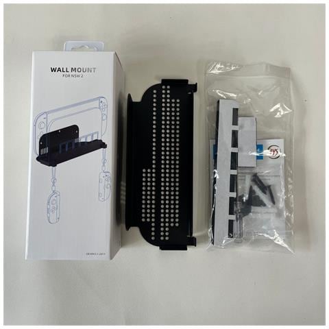 Supporto A Parete Per Console Switch2 Con Spazio Per Giochi Black - Foto 2
