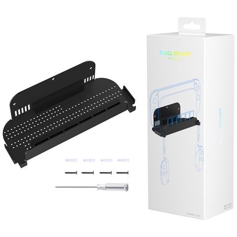 Supporto A Parete Per Console Switch2 Con Spazio Per Giochi Black - Foto 5