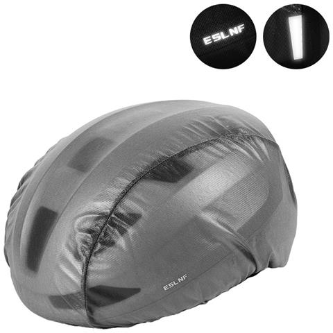 Copertura Antipioggia Riflettente Per Casco Da Moto E-mark (grigio) - Foto 1