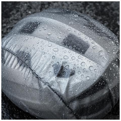 Copertura Antipioggia Riflettente Per Casco Da Moto E-mark (grigio) - Foto 4