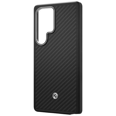 Enzo Aramid custodia per cellulare 17,5 cm (6.9") Cover Nero, Argento - Foto 2