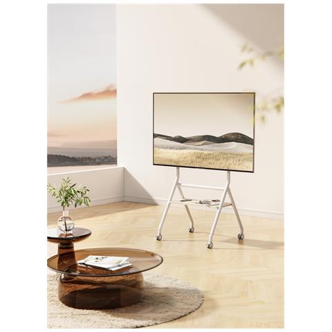 EW1582 Supporto TV a parete 2,18 m (86") Bianco, Legno - Foto 3