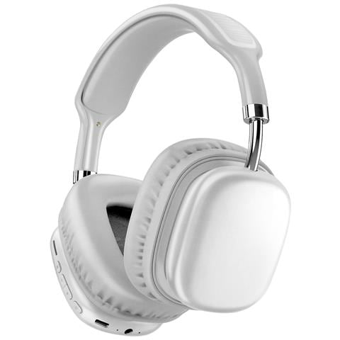Cuffie Audio Senza Fili Bluetooth Hi-fi 46h Con Bassi Potenti, Argento - Foto 1