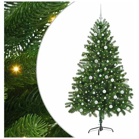 Albero di Natale con 300 LED con supporto Verde 180 cm PE - Foto 1