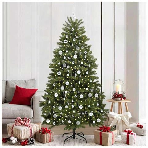Albero di Natale artificiale Verde 210 cm PVC e Metallo - Foto 2