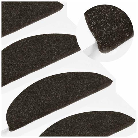 Tappetini Autoadesivi per Scale 20 pz Antracite 56x17x3 cm - Foto 2