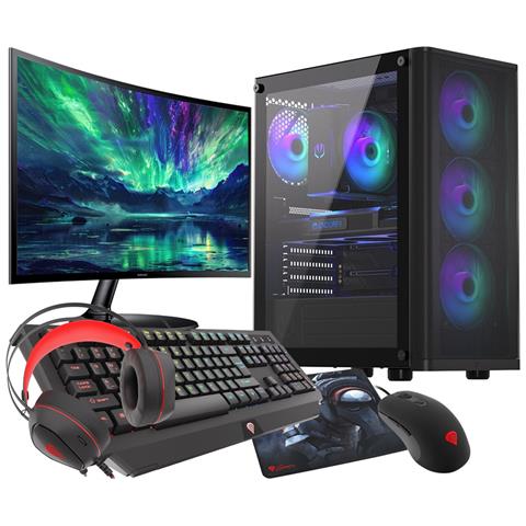 Pc Gaming Ryzen 7 5700x - Ram 16gb - Rtx 5060 - Ssd 1tb M. 2 - Wifi - 27"" - W11 Pro - Foto 1