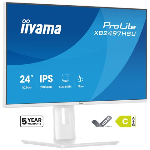 Monitor 23,8" LED Flat XB2497HSU-W1 Full HD Tempo di risposta 4 ms Bianco - Foto 1