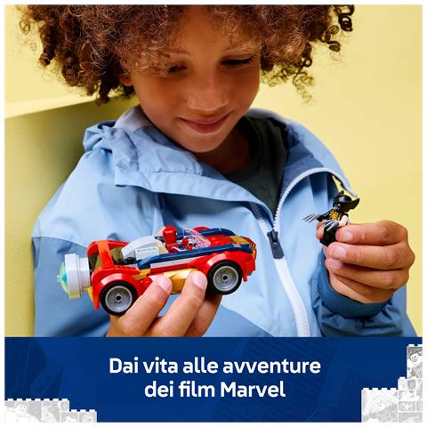 Marvel | 76336 Auto di Spider-Man vs. Venomized Wolverine, Giocattolo da Supereroi con Macchina, 2 Minifigure, Regalo 7+ - Foto 2