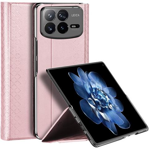 Cover per Mix Fold 4 5G - PC+Pelle /PU, Rosa - Foto 1