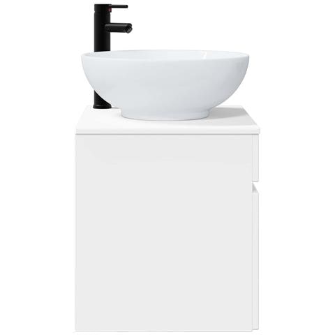Mobile lavabo da parete Bianco Lucido 49 x 44,5 x 66,5 cm - Foto 2
