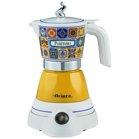 1358 Moka Aroma Positano, Moka elettrica, 400W, 2/4 tazze, Cordless, Spegnimento automatico, Mantenimento temperatura - Foto 1