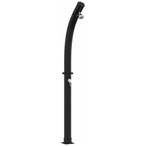 Doccia Solare con Doccetta PVC, ABS, Lega di zinco Nero - Foto 1