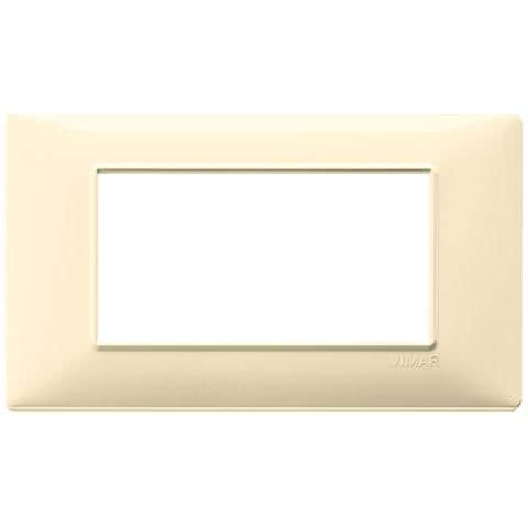 Placca 4 Moduli Crema Plana 14654.04 - Foto 1