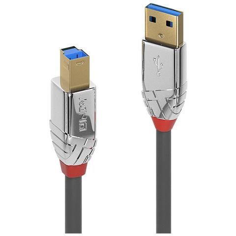 36663 Cavo Usb 3 M Usb 3.2 Gen 1 [3.1 Gen 1] Usb A Usb B Grigio (3m Usb 3.0 Type A To B Cable, - Cromo Line - Warr - Foto 3