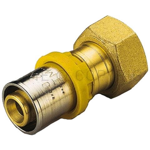 Raccordo A Pressare Dritto 20 X 1//2 Con Girello Per Multistrato Tiemme