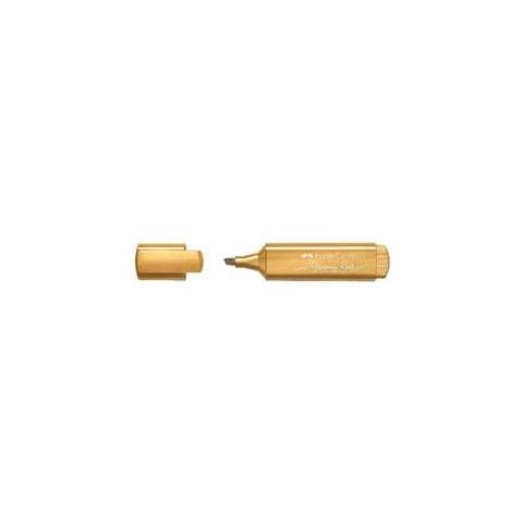 Faber Castell Texliner Evidenziatore Punta Scalpello 1/5 Mm Oro Conf 10 Pz. - Foto 2
