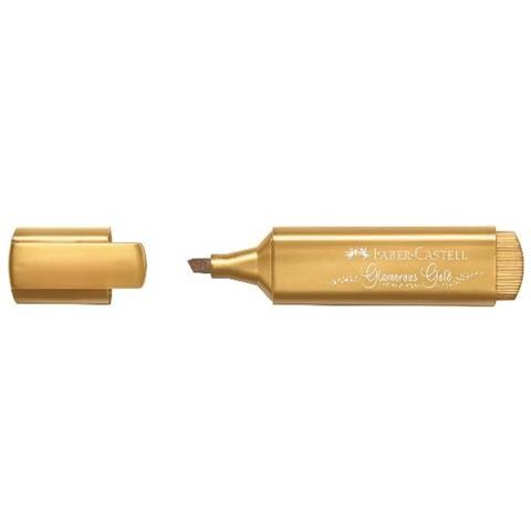 Faber Castell Texliner Evidenziatore Punta Scalpello 1/5 Mm Oro Conf 10 Pz. - Foto 1
