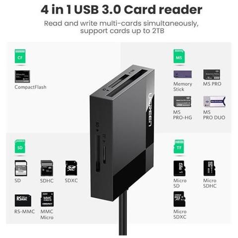 Card Reader All In One- Usb 3.0- 50cm - Foto 2