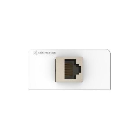 7456-423 Cat-6/6a (rj45) Anschlussblende Sch. / klemmt. , W / ral 9010 (7456000423)  - Foto 1