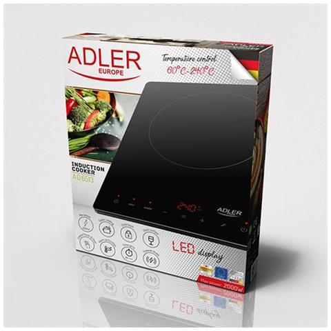 Piano Cottura Ad 6513 Numero Di Fuochi / zone Di Cottura 1, Induzione, Display Lcd, Nero - Foto 2