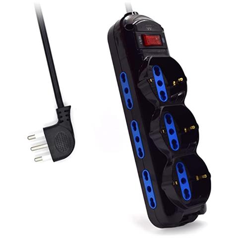 Ewent Multipresa 9 Posti Con Spina Italiana 10a Salvaspazio Ew3960 - Foto 1