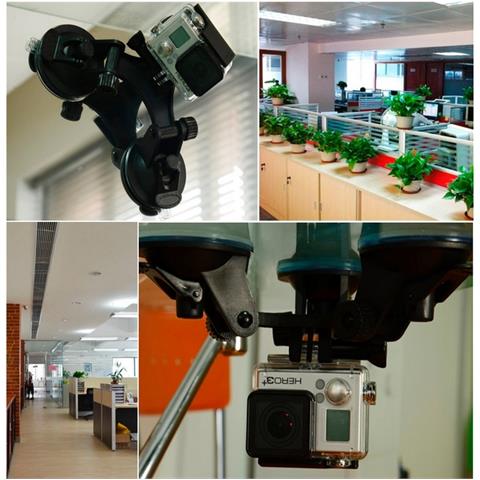 Supporto Tripla Ventosa Auto Per Gopro Hd Hero - Action Cam - Nilox - Trevi Black - Foto 5