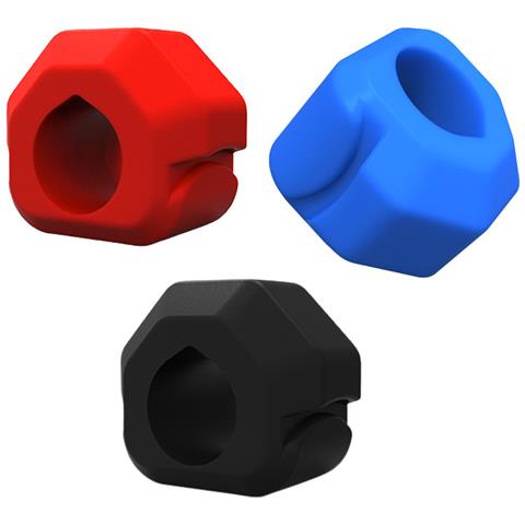 3 Pack Silicone Jaw Exerciser Jawline Sculptor Jawline Shaper Ball Multicolore - Foto 1