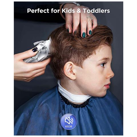 Tagliacapelli Uomo Professionale Senza Fili Ricaricabile Trimmer Kit Acciao Inox - Foto 7