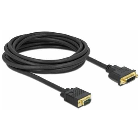 86759 Cavo E Adattatore Video 5 M Dvi-a Vga (d-sub) Nero - Foto 1