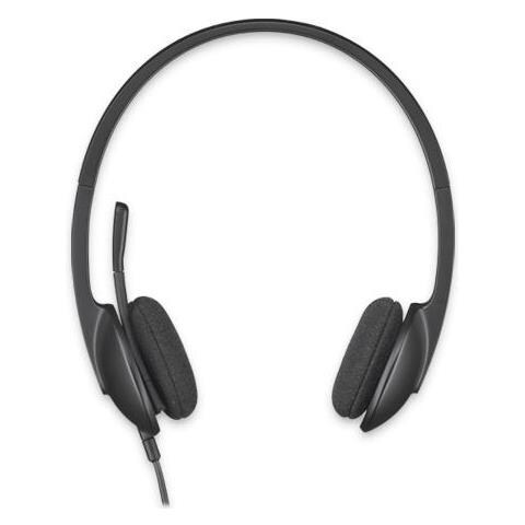 H340 Usb Computer Headset Cuffia Padiglione Auricolare Nero - Foto 2