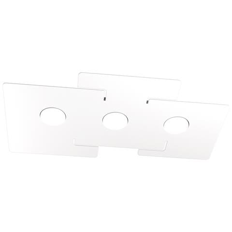 Plafoniera Moderna Echo Metallo Bianco 3 Luci Gx53 - Foto 1