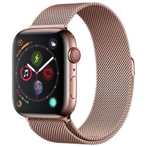 Cinturino Per Apple Watch 38/40/41mm Maglia Milanese, Rosa - Foto 1