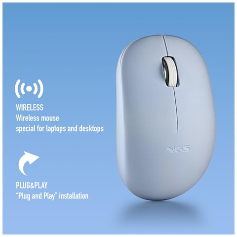 Mouse Wireless Fog Pro 1000dpi 2tasti Blue - Foto 2
