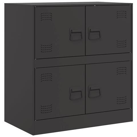 Credenza Nera 67x39x73 cm in Acciaio - Foto 1