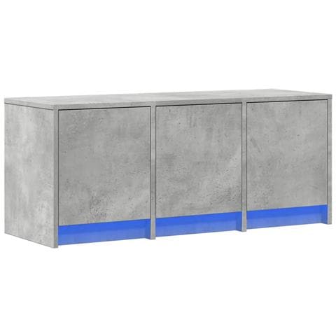 Mobile Porta Tv Con Led Grigio Cemento 97x34x40 Cm Truciolato - Foto 3