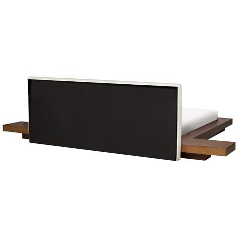 Letto Matrimoniale Marrone Con Testata In Bouclé E Led 180 X 200 Cm Zen - Foto 7