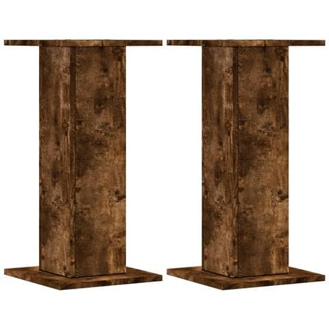 Supporti Altoparlanti 2 Pz Rovere 30x30x40 Cm Legno Multistrato - Foto 2
