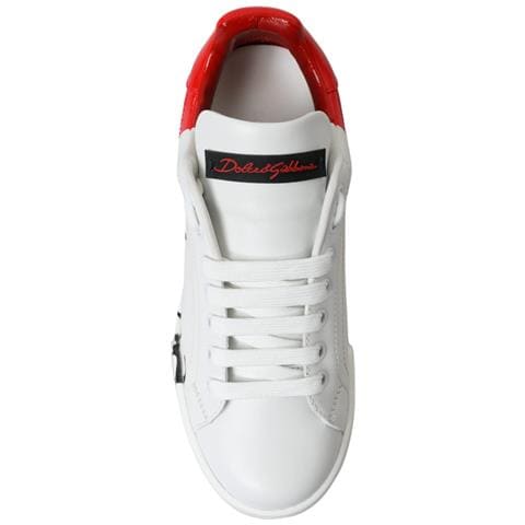 Scarpe Da Ginnastica Basse Da Donna Lacci Bianchi Rossi - Eu37.5/us7 - Foto 2