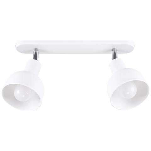 Lampada Da Soffitto Elba 2 Bianco Sl. 1314 - Soppalco Lampade Da Soffitto Bianco 18.5x47x24 Cm - Foto 1